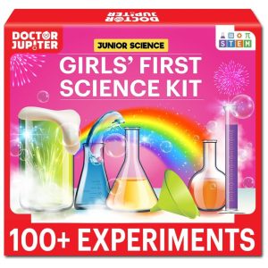 Kit de Experimentos Científicos para Meninas de 4 a 8 anos Presente de Aniversário Divertido e Educativo Doctor Jupiter