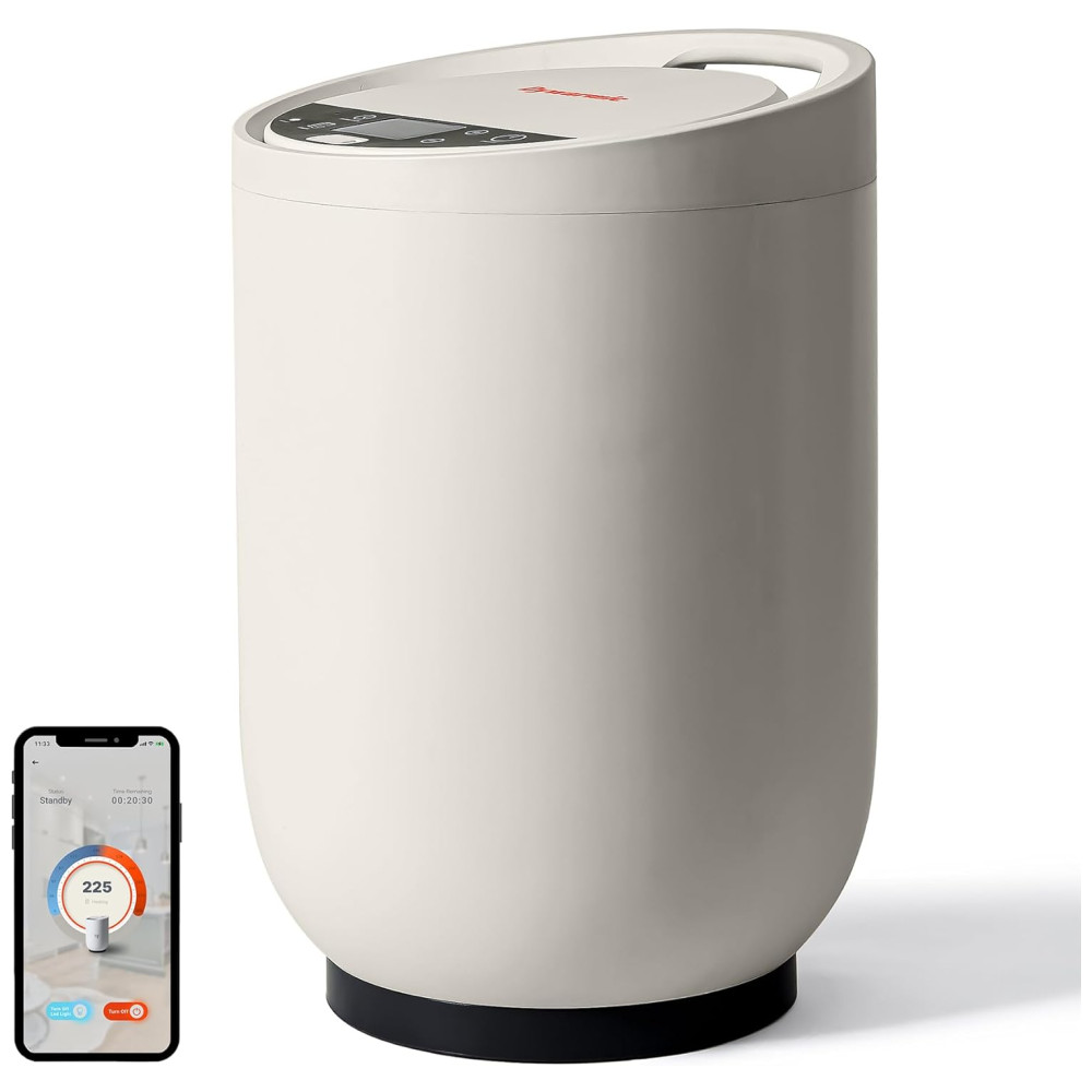 Aquecedor de Toalhas Inteligente Tecnologia de Isolamento Coolbreeze Controle de Voz com Alexa e Google Assistente Acabamento Fosco 20LDywarmic