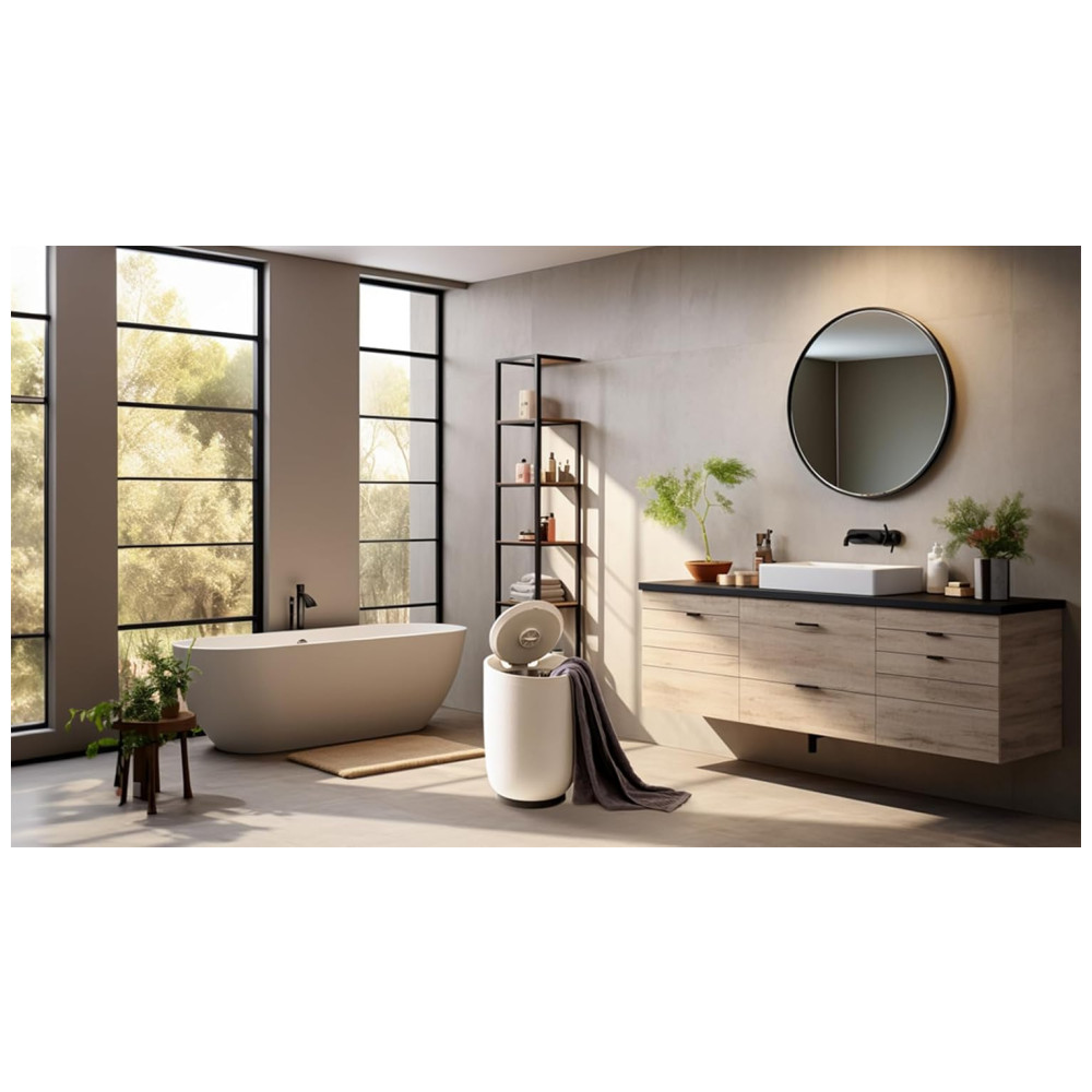 Aquecedor de Toalhas Inteligente Tecnologia de Isolamento Coolbreeze Controle de Voz com Alexa e Google Assistente Acabamento Fosco 20LDywarmic - Imagem 5