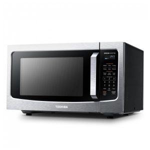 Micro Ondas de Bancada em Aço Inoxidável 45L com 6 Programas e Sensor Inteligente 110V 1350W TOSHIBA EM45PIT Prata