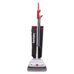 Aspirador de Pó Profissional com Fio e Limpeza Silenciosa 110V Sanitaire SC889B Preto e Vermelho