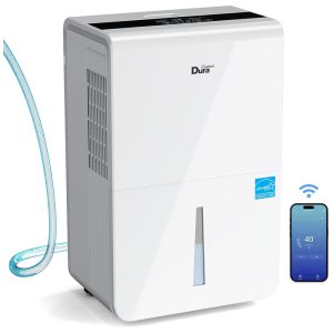 Desumidificador para Grandes Ambientes 6.5L até 420 m2 com Controle Inteligente e App para Celular 110V DuraComfort Branco