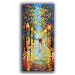 Tyed Art Quadro Decorativo Pintado à Mão Contemporâneo 121 x