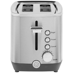 Torradeira 2 Fatias 3 Configurações 7 Níveis 850W Aço Inoxidável 110v GE G9TMA2SSPSS Prateado