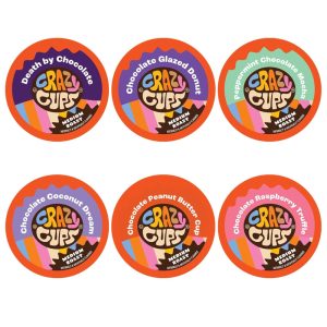 Cápsulas de Café para amantes de chocolate 24u CRAZY CUPS SYNCHKG052657 Marrom