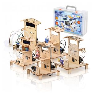 ACEBOTT Kit Educacional 5 em 1 ESP32 STEM para Casa e Escola - Projetos de Robótica e Engenharia para 12 a 16 anos