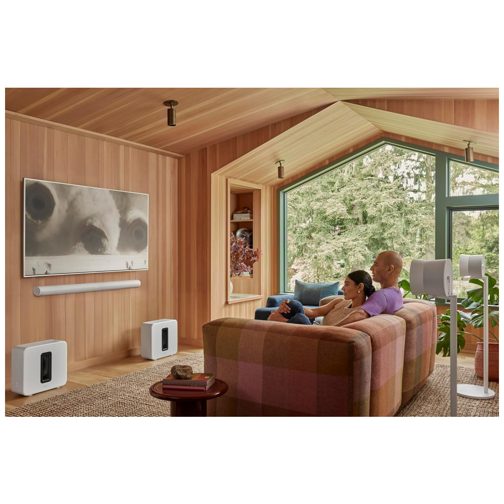 Sonos Sub Subwoofer Sem Fio, Graves Profundos, Dois Woofers Elípticos, Wi-Fi 4, Controle via App Sonos – Branco - Imagem 5