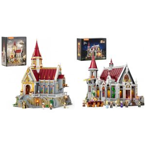 Salão Banquete Castelo Medieval Lumibricks Cinza com 15 LEDs 42 Peças Impressas Paredes Removíveis ASIN B0FWB1KYQS