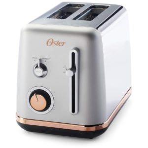 Torradeira 2 Fatias com Função Bagel 9 Configurações Rose Gold pálido pálido 110v OSTER 2097682 Rosa pálido