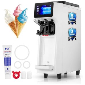 Máquina de Sorvete Soft Comercial FOHERE Branco Alta Produção 4L Hopper 16L Cilindro 2200W Modelo 9200