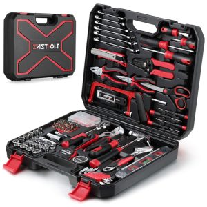 EVHT21801 Kit de Ferramentas com Maleta de Transporte 218 Peças EASTVOLT ASK03 Vermelho