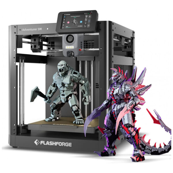 Impressora 3D FLASHFORGE AD5M: Calibração Automática em 1 Clique, Impressão Rápida de 600mm/s, Precisão de Alta Velocidade CoreXY em Cada Camada,