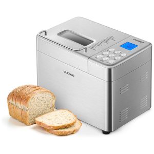 Panificadora Automática Multifuncional com 3 Opções de Tamanho Personalização de Cor da Crosta e Dispensador Automático 110V CUCKOO Prata