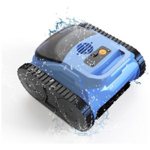 Aspirador Robótico para Piscinas de Piso Marca Zyerch Cor Azul Escuro Limpeza Profunda e Rápida Modelo Pool Vacuum 2025 Voltagem 110V