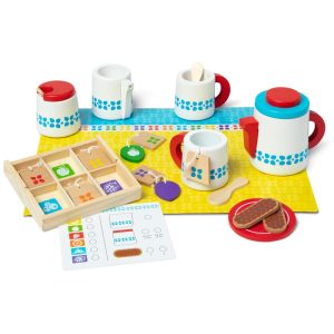 Kit de Chá Infantil de Madeira com 22 Peças para Brincar e Servir Melissa & Doug