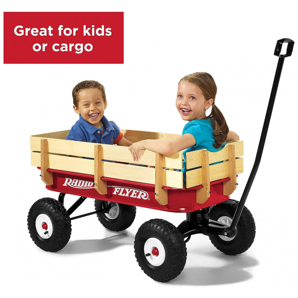 Carrinho de Passeio Radio Flyer para Crianças, Carrinho de Mão, Carrinho de Praia, Carrinhos com Rodas, Brinquedos Externos para Crianças de 1,5 Anos - Imagem 3