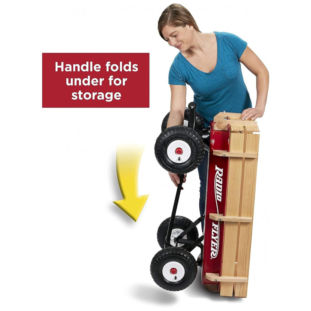 Carrinho de Passeio Radio Flyer para Crianças, Carrinho de Mão, Carrinho de Praia, Carrinhos com Rodas, Brinquedos Externos para Crianças de 1,5 Anos - Imagem 6