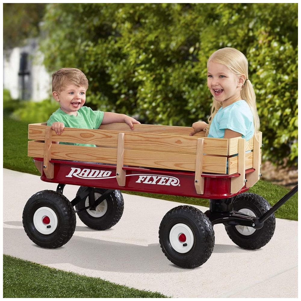 Carrinho de Passeio Radio Flyer para Crianças, Carrinho de Mão, Carrinho de Praia, Carrinhos com Rodas, Brinquedos Externos para Crianças de 1,5 Anos - Imagem 7