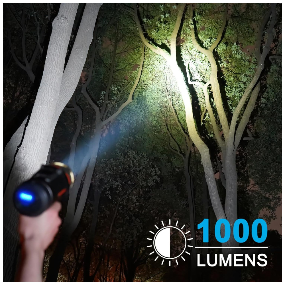 Lanterna 1000LM à Prova D IP67 com USB GOODSMANN 9212 89201 01A Preto - Imagem 5