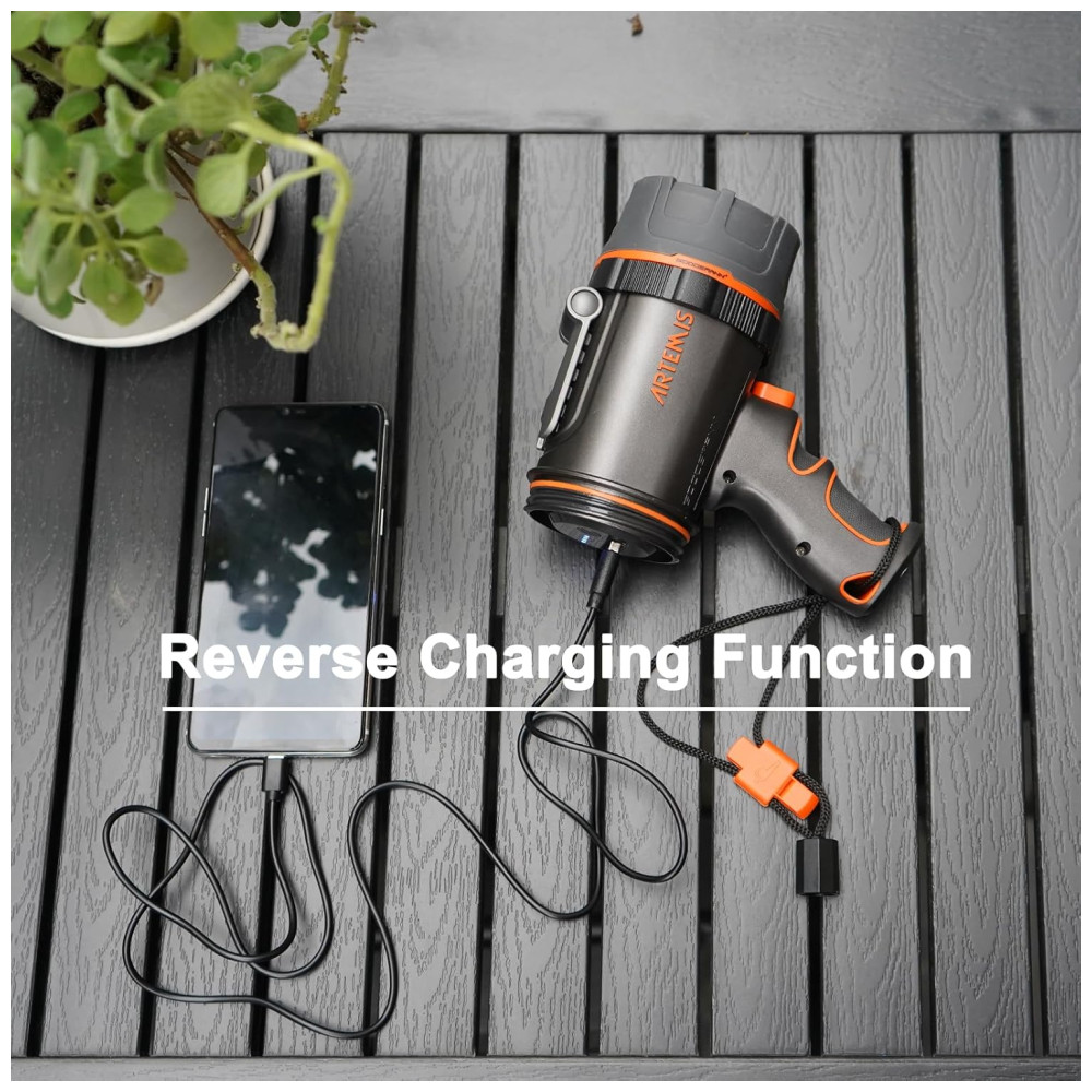 Lanterna 1000LM à Prova D IP67 com USB GOODSMANN 9212 89201 01A Preto - Imagem 7