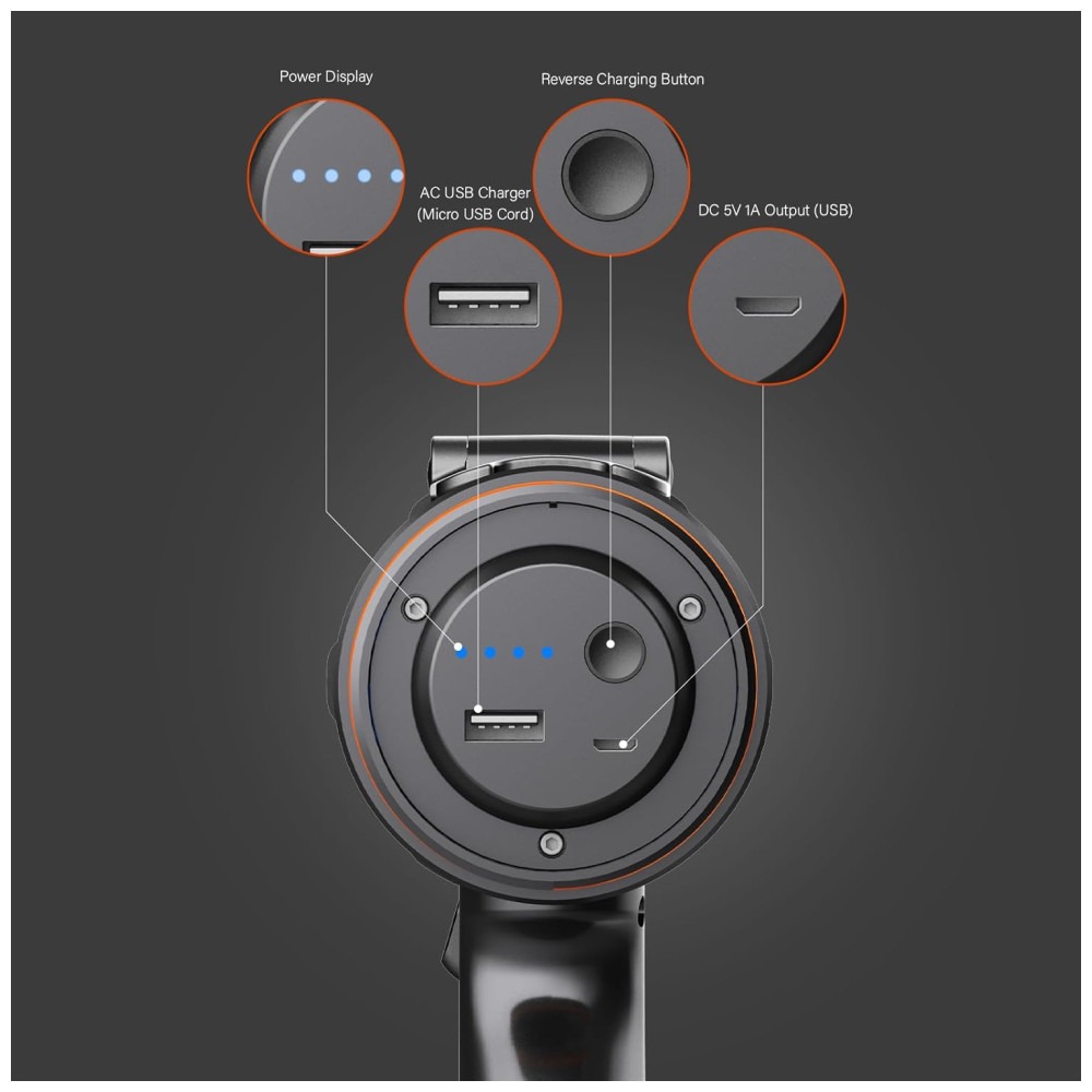 Lanterna 1000LM à Prova D IP67 com USB GOODSMANN 9212 89201 01A Preto - Imagem 8