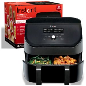 Air Fryer 8 em 1 8.5L com Painel Digital Tecnologia EvenCrisp e 2 Configurações Diferentes ao Mesmo Tempo 110V 1710W Instant VersaZone Preta