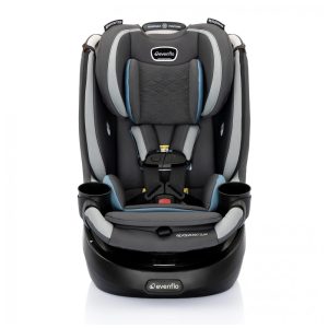 Cadeira de Bebê para Carro 2 em 1 Rotativo com Capa de Limpeza Rápida Evenflo Revolve360 Azul
