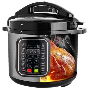 Panela de Pressão Elétrica de Aço Inoxidável de 757 litros com Programação de 24 Horas 14 em 1 Fogão Lento com Controle de Temperatura CAZACHEF