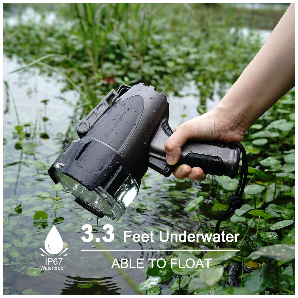 Lanterna 6000LM á Prova D com Maleta EVA GOODSMANN 9903 C102 01 Preto - Imagem 7