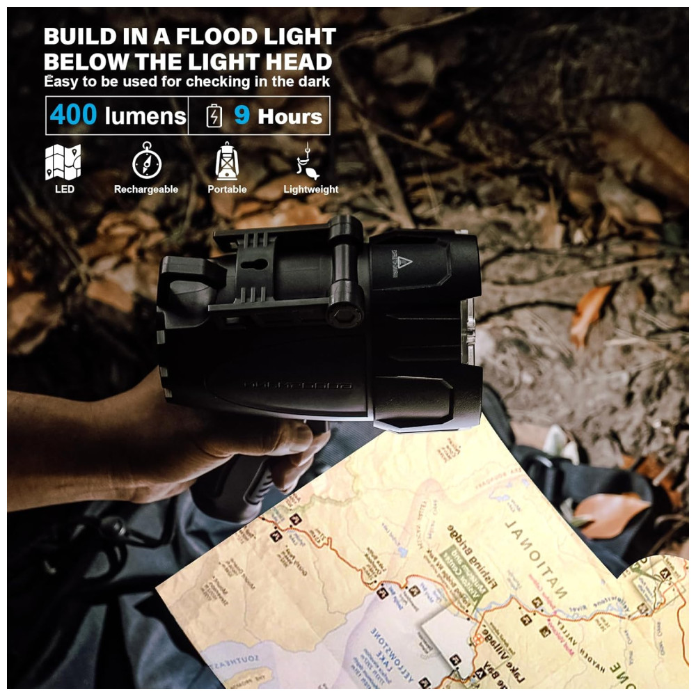 Lanterna 6000LM á Prova D com Maleta EVA GOODSMANN 9903 C102 01 Preto - Imagem 8