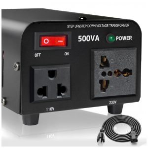 Transformador de Tensão 500W 220V Para 110V 110V Para 220V Yinleader Preto