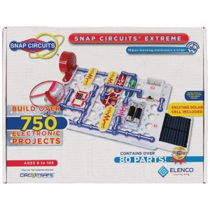 Snap Circuits Extreme SC-750 – Kit Educacional de Eletrônica com Mais de 750 Projetos para Crianças a Partir de 8 Anos