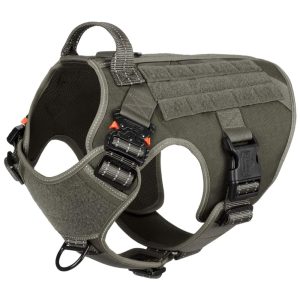 ICEFANG Arreio Tático para Cães com 2 Fivelas de Metal Extra Grande