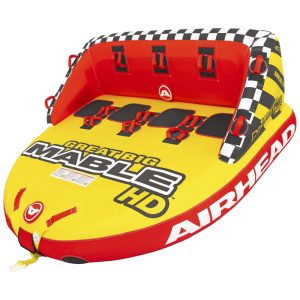 Boia Rebocável Aquática para 4 Pessoas AIRHEAD AHMH2226 Vermelho e Amarelo