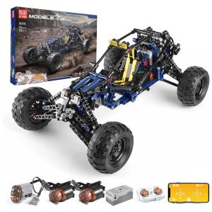 Kit de Construção Carro Off Road com 515 Peças e Controle Remoto para Crianças e Adultos Mould King Azul