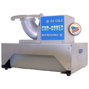 Máquina de Raspadinha e Potente Produz até 226kg h 790W Aço Inoxidável 110v PARAGON Prateado