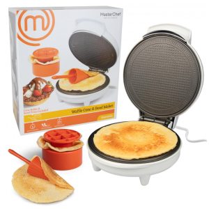 Máquina de Waffle Cone Sorvete Inclui Shaper Roller e Bowl Press 110v MASTERCHEF WCB 041 Branco
