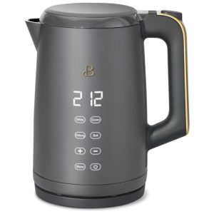 Chaleira elétrica Beautiful 17L cinza com display touch 4 programas de temperatura modo manter aquecido 1500W 110V