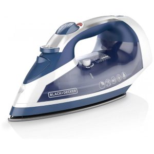 Ferro de Passar a Vapor com Base Antiaderente e Desligamento Automático 110V BLACK DECKER ICR16X Azul