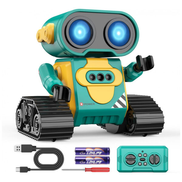 Brinquedo Robô Eletrônico Hamourd para Meninos e Meninas, Controle Remoto, Modo Automático de Demonstração, Sensor de Gestos,