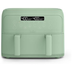 Fritadeira elétrica air fryer BELLA TriZone verde 4L com Dupla Cesta e Revestimento Cerâmico EverGood 1200W 110V