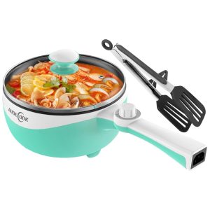 Panela Elétrica Mini Audecook Hot Pot - 17L Portátil Antiaderente Ajuste de Potência Cozinheiro de Ramen para Viagens - Ideal para aventureiros