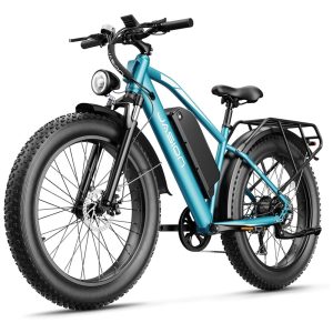 Bicicleta Elétrica Jasion EB5 MAX para Adultos com Motor de Pico de 1500W Bateria de 48V 15Ah 720Wh Bicicleta Elétrica de Montanha com Pneus 26 x 4