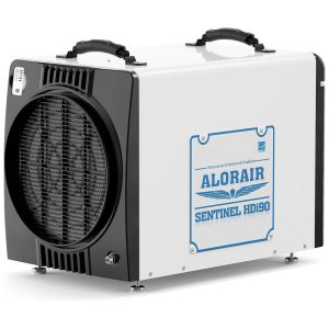 Desumidificador Industrial com Bomba e Mangueira de Drenagem Cobre 241 m2 ALORAIR Branco