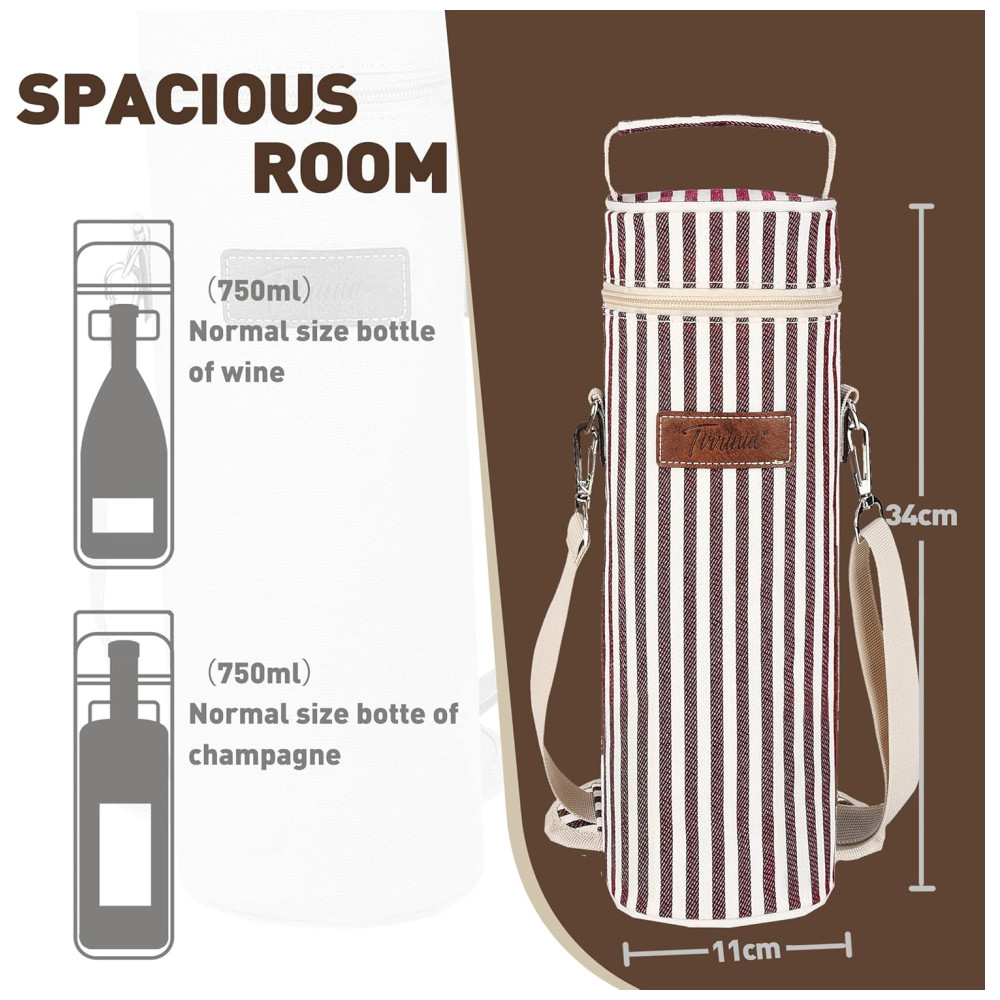 Bolsa Térmica para Vinho Tirrinia - Transporte seu Vinho com Estilo e Segurança! - Imagem 3