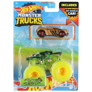Caminhão Monstro Hotweiler Inclui um Carro Growler Hot Wheels