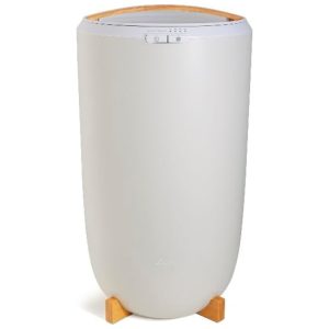 Aquecedor de Toalha Elétrico 20L com 4 Configurações de Temporizador e Desligamento Automático 110V Zadro Cinza e Bambu