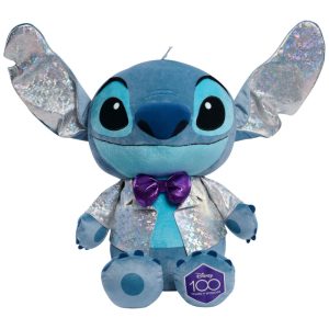 Pelúcia STITCH 70 cm de Altura Homenagear os 100 Anos de Disney para Crianças Acima de 3 Anos Just Play Azul