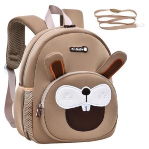 Mochila infantil Padgene em neoprene 3D com alça guia para crianças de 3 a 5 anos