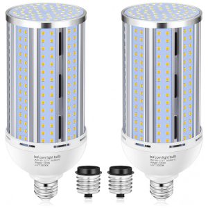 Lâmpada de LED em Formato de Milho 2 Pack 120W - Branco Quente 3000K 1200W Equivalente - Base E26/E39 Mogul Grande - 15.800LMXYCN